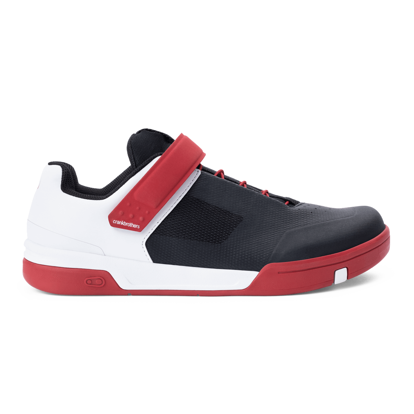 Crank Brothers Stamp Speedlace Flat Shoes - US 5.5 - Black - Red - White