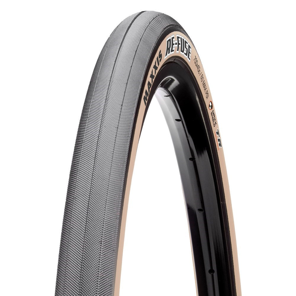 Maxxis Refuse Gravel Tyre - 700c - 40c - Yes - Maxx Shield - Folding - Tan