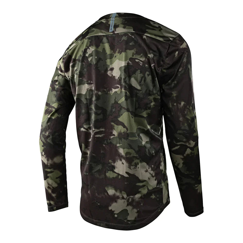 TLD Flowline Long Sleeve Jersey - XL - Covert Army Green
