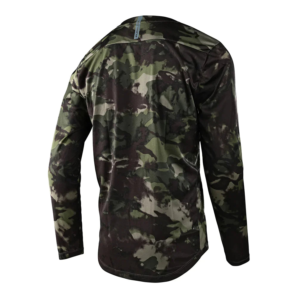 TLD Flowline Long Sleeve Jersey - M - Covert Army Green