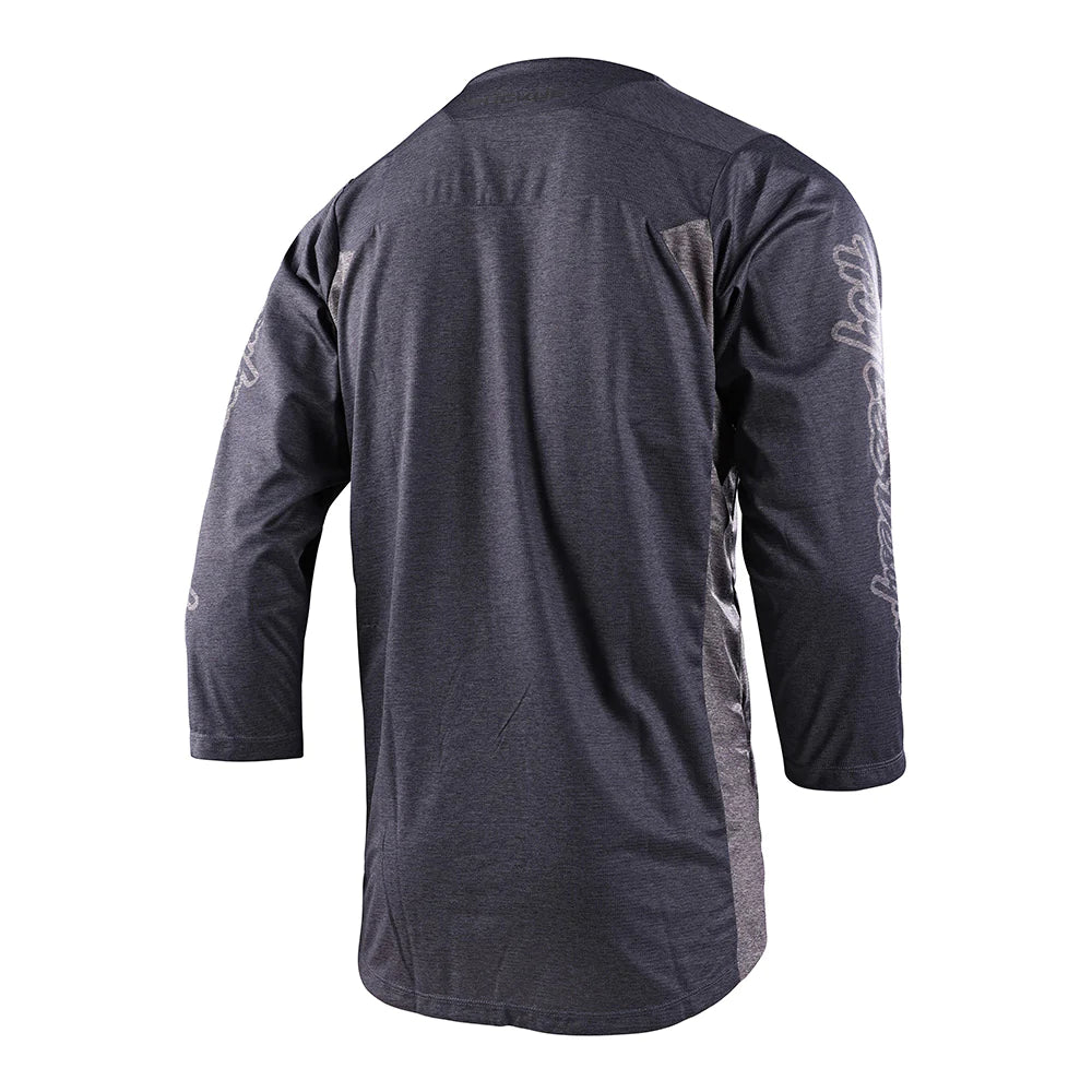 TLD Ruckus 3-4 Sleeve Jersey - L - Bars Grey - Grey Heather