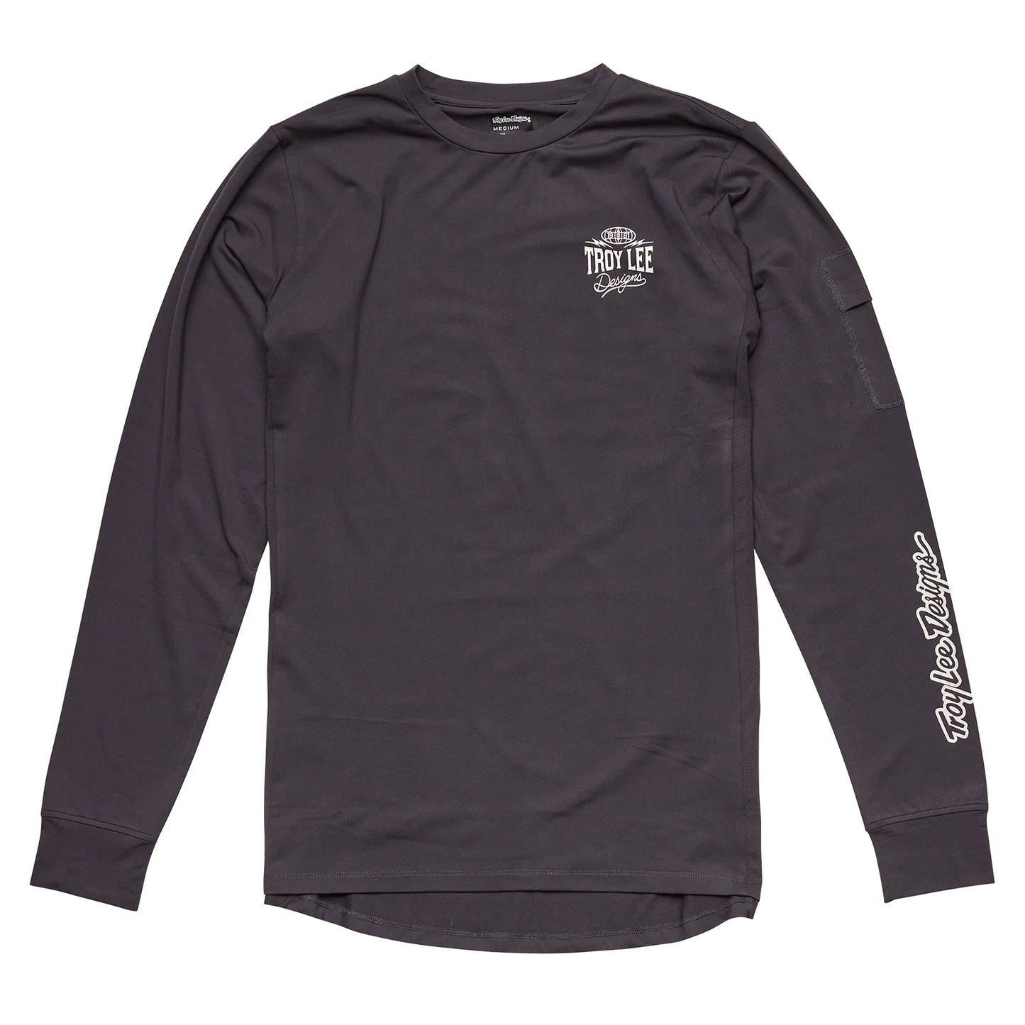 TLD Ruckus Long Sleeve Ride Youth Tee - Youth M - Bolts Carbon