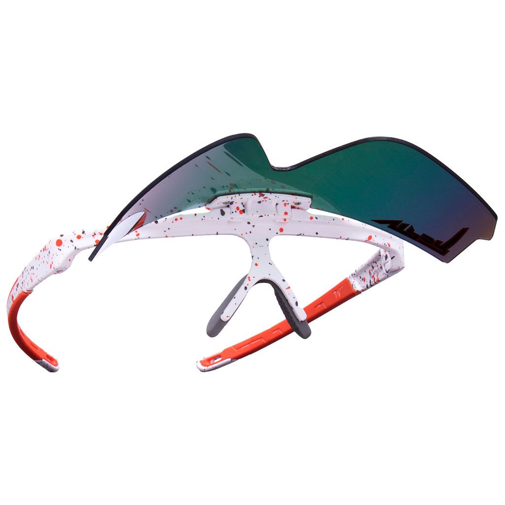 Pit Viper Flip-Offs Sunglasses - The Heater - Red - Mirror Non-Polarized Lens