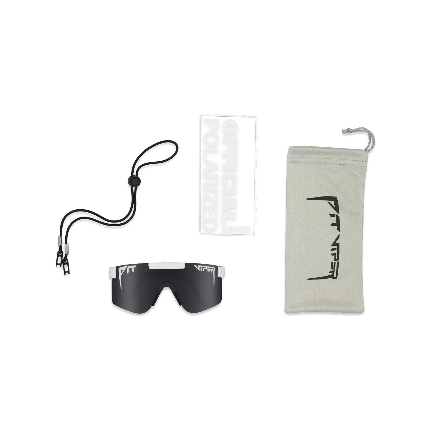 Pit Viper Original Sunglasses - The Miami Nights - White - Polarized Lens