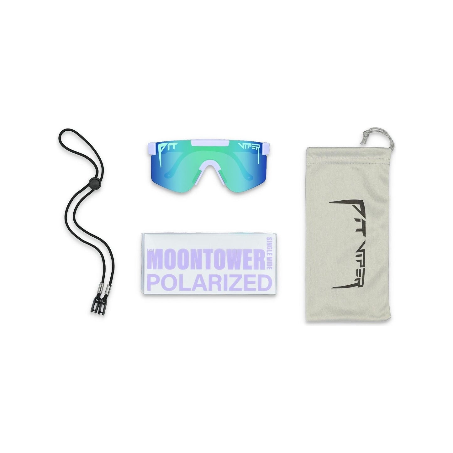 Pit Viper Original Sunglasses - The Moontower - Purple - Polarized Lens