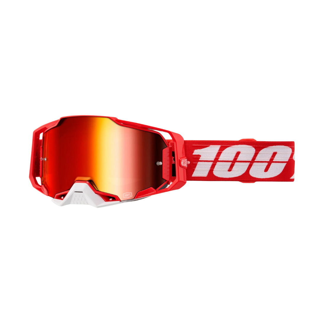 100 Percent Armega Goggles - One Size Fits Most - C-Bad - Mirror Red L
