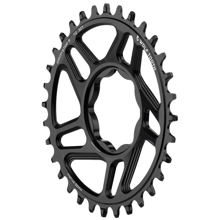 Wolf Tooth Direct Mount Drop-Stop eBike Chainring - Direct Mount - Trek TQ - 55mm Chainline - Round - 32T - 9-12 Speed