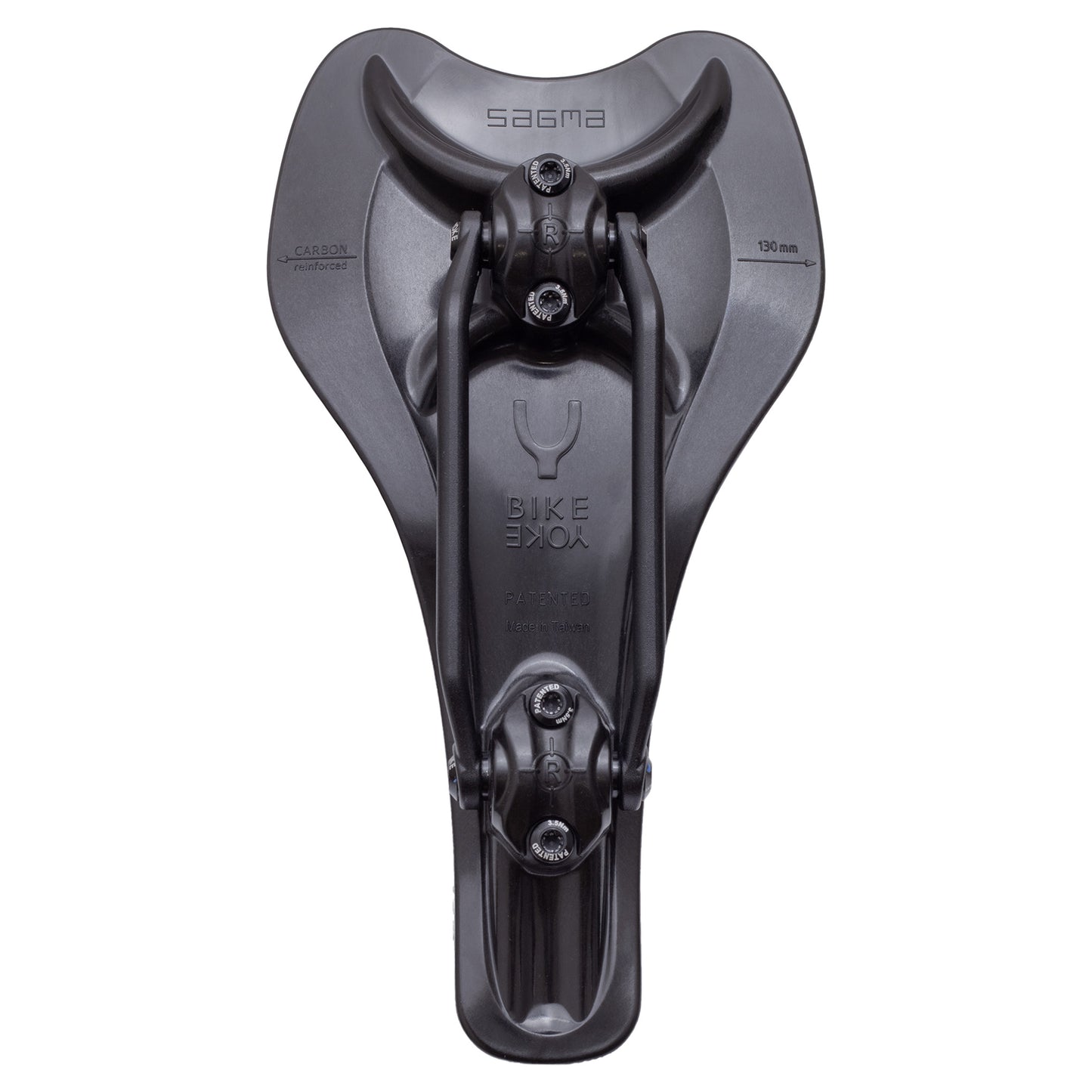 BikeYoke Sagma 3D Saddle - Aluminium - 142mm - Black - Image 5