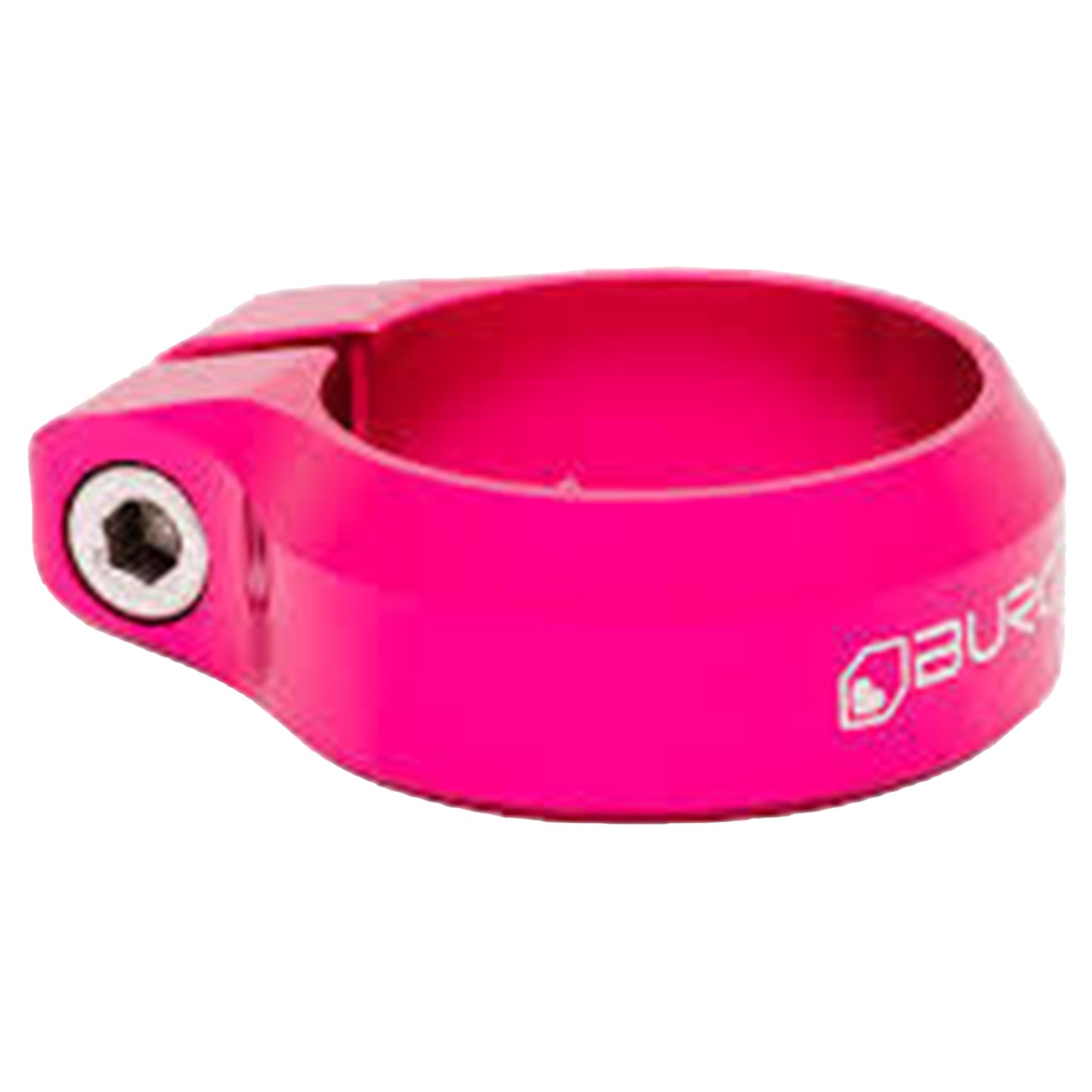 Burgtec Seat Clamp - 38.6mm - Toxic Barbie Pink - Image 1