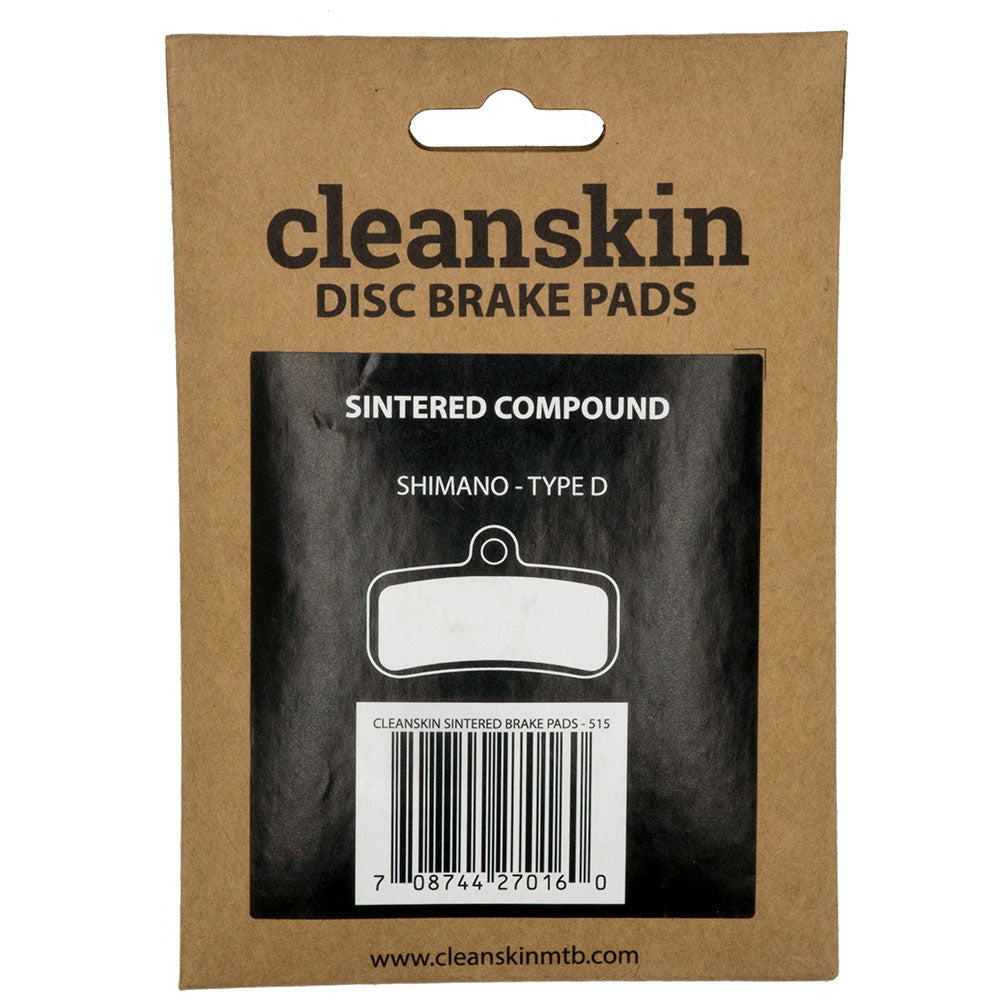 Cleanskin Shimano Type D Brake Pads - Sintered - Metallic - 25 pack