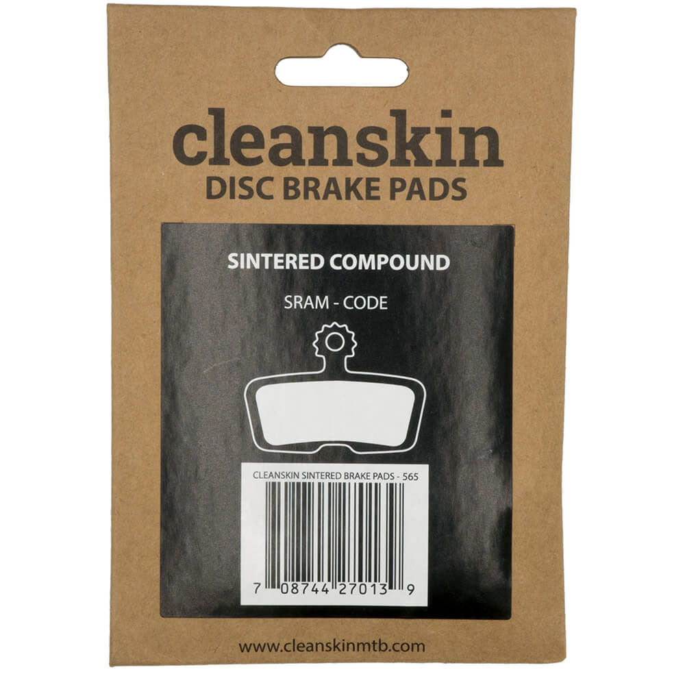 Cleanskin SRAM Code Disc Brake Pads - Sintered - Metallic - 25 pack