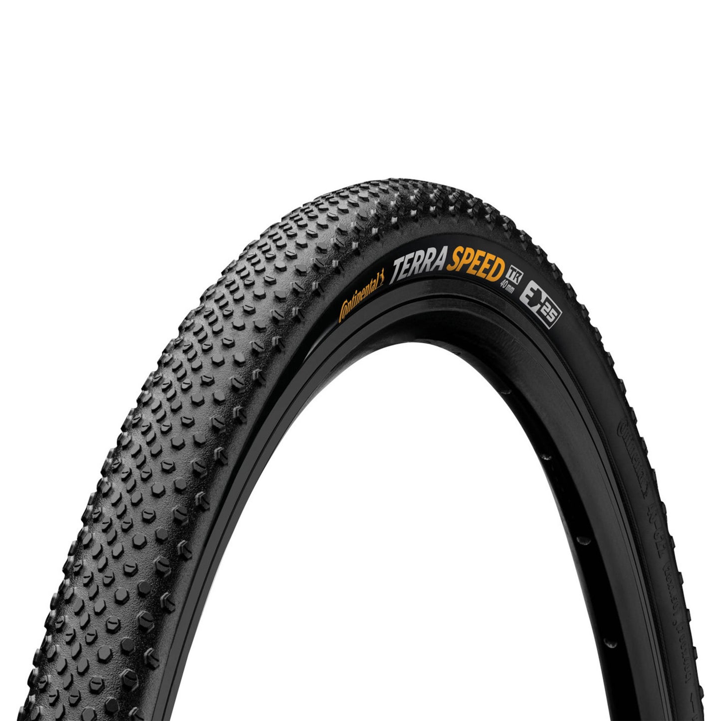 Continental Terra Speed Tyre - 700c - 40c - Yes - Black Chilli - ShieldWall - Medium - Light Duty Protection - Folding - Black - Image 1