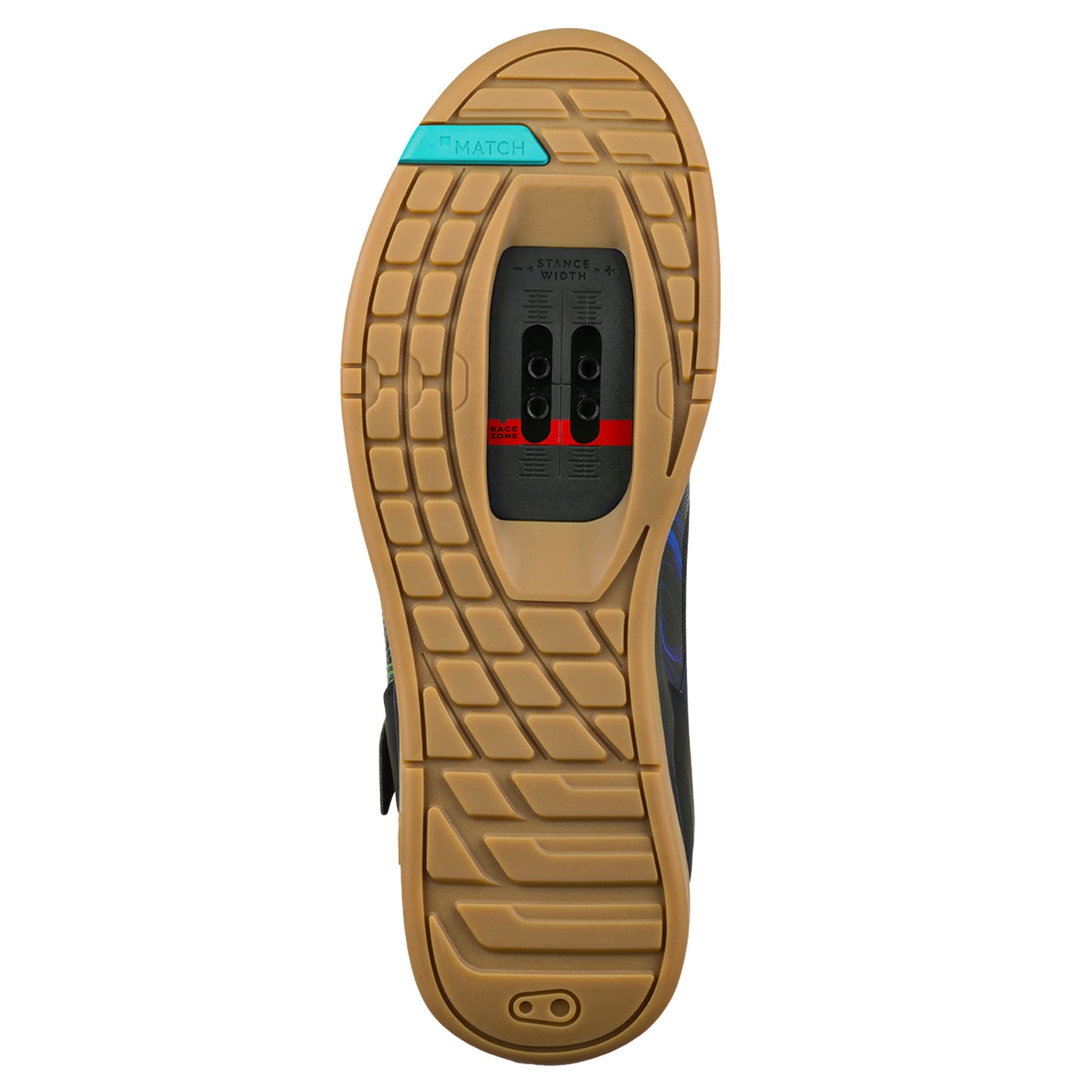 Crank Brothers Mallet Boa Clip-In Shoes - US 7.5 - Black / Blue Swirl - Image 7