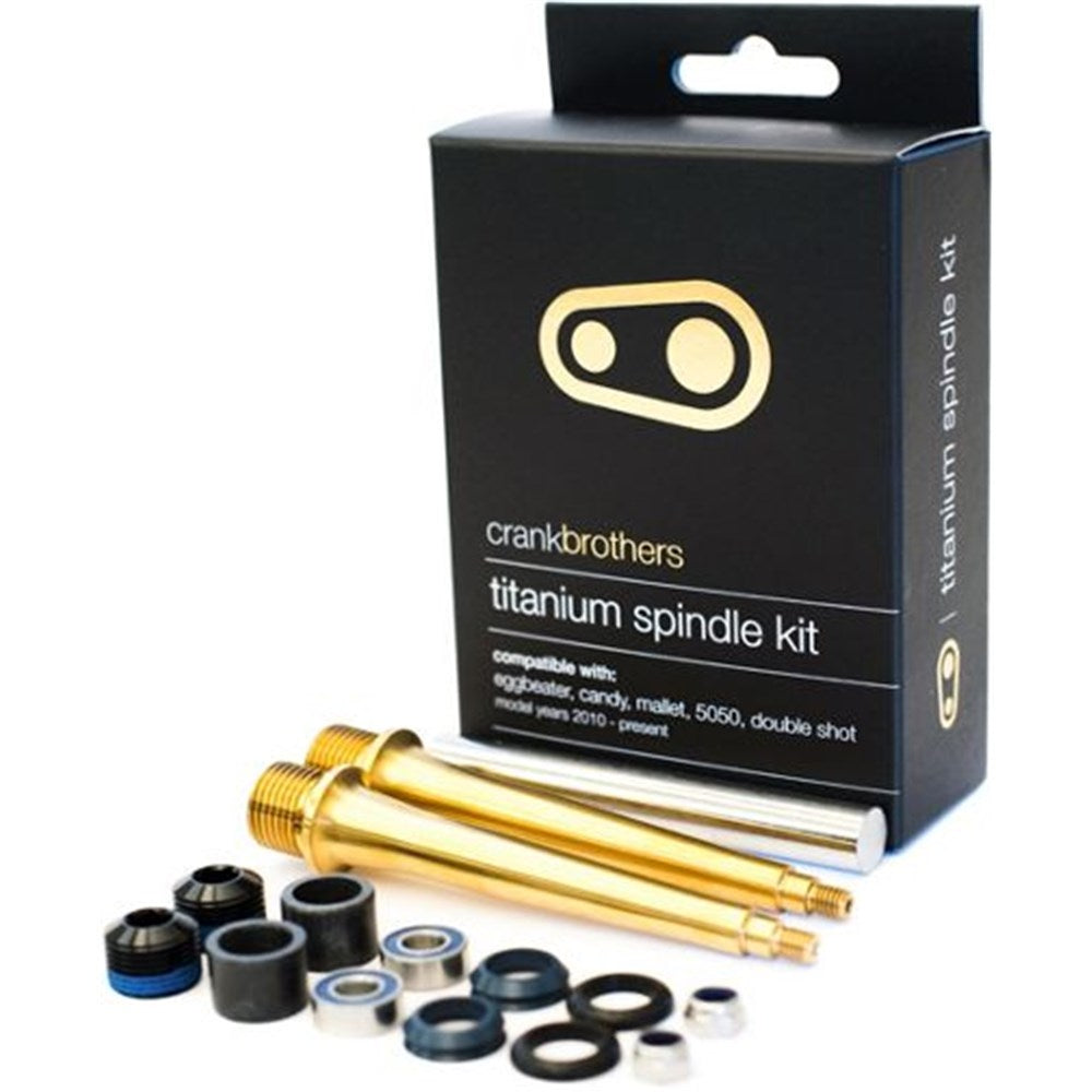 Crank Brothers Titanium Spindle Upgrade Kit - Eggbeater - Candy - Mallet - 5050 - Double Shot - 2010-Present - Image 1