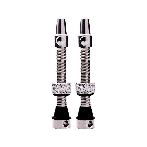 CushCore Tubeless Valves - 44mm - Silver - Image 1