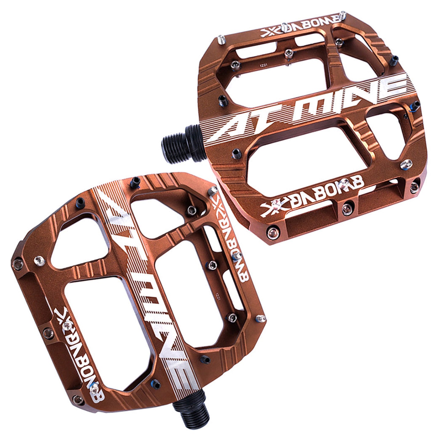 DaBomb AT Mine Alloy Pedal - Standard - Brown - Image 1