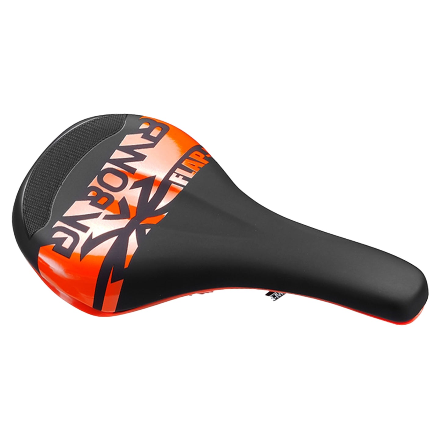 DaBomb Flap-X Saddle - Cro-Mo Steel - 144mm - Orange - Image 1