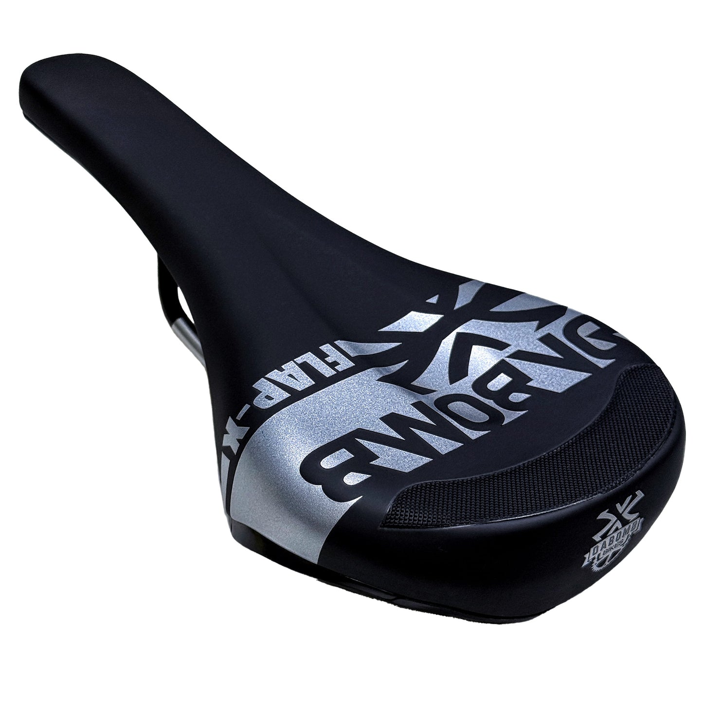 DaBomb Flap-X Saddle - Cro-Mo Steel - 144mm - Silver - Image 1