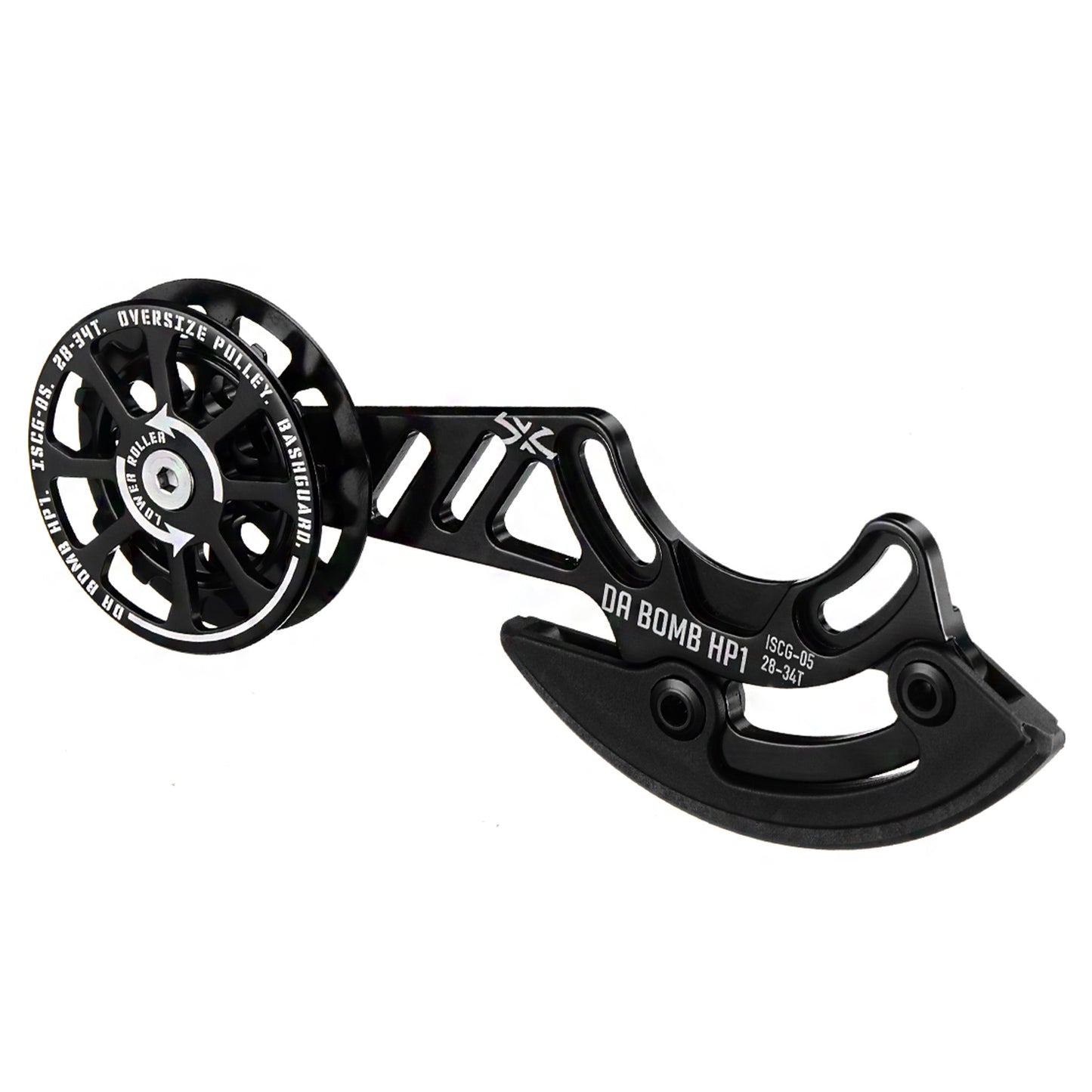 DaBomb HP1 Chain Guide - ISCG-05 - Bash Guard - 28-34T - Black - Image 1