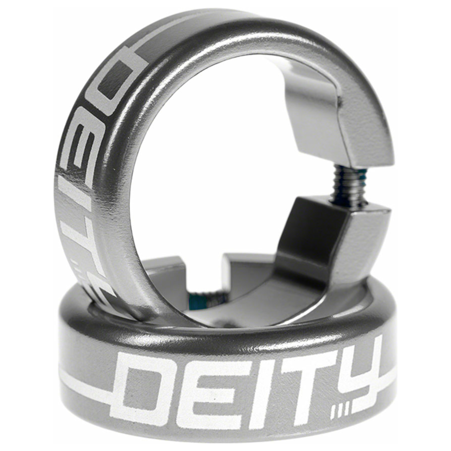Deity Grip Clamps - Grip Clamps - Platinum