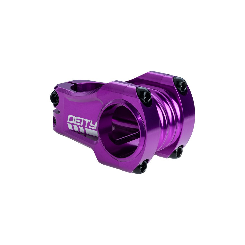 Deity Copperhead Stem - 1 1/8th Inch Steerer - 31.8mm - 42mm - 0 Degree - Purple - Image 1