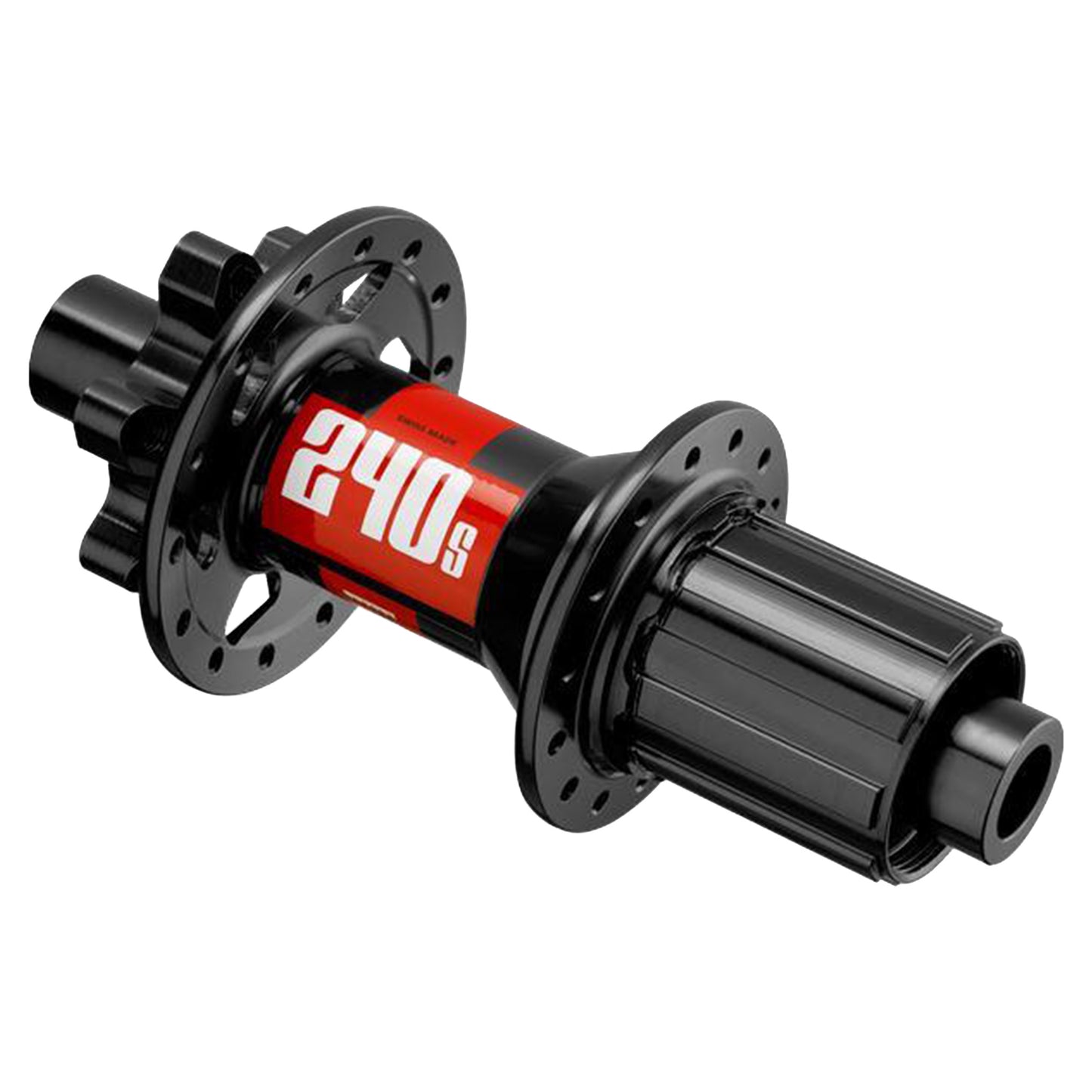 DT Swiss 240 Rear Hub - Rear - 12x142mm - Shimano HG - 6 Bolt - 28 Hole - J-Bend - Black - Image 1