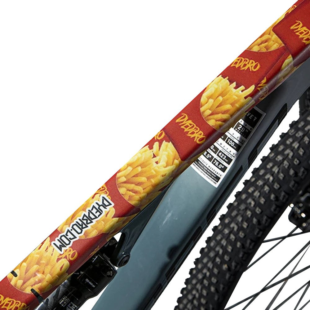 DyedBro French Fries Bike Protection Film - Red - Yellow - Image 1
