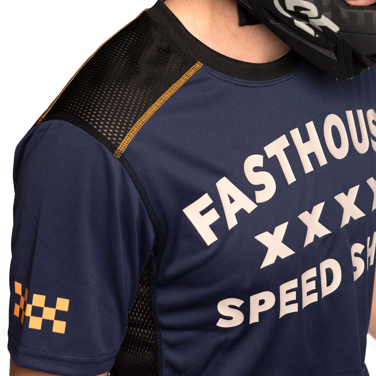Fasthouse Classic Swift Short Sleeve Jersey - L - Midnight Navy - Image 5