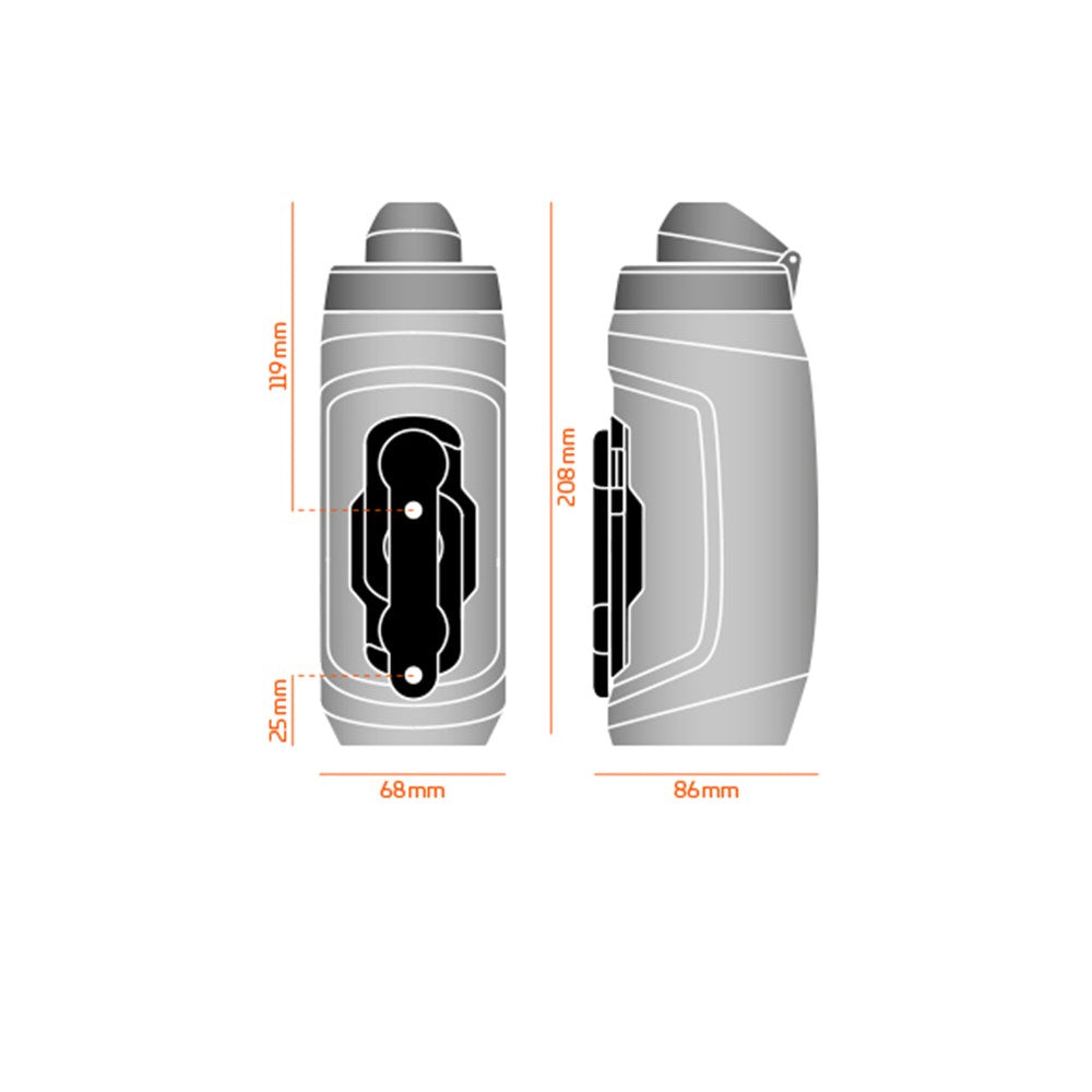 Fidlock Kids Twist Bottle and Bike Mount - Orange - 450ml