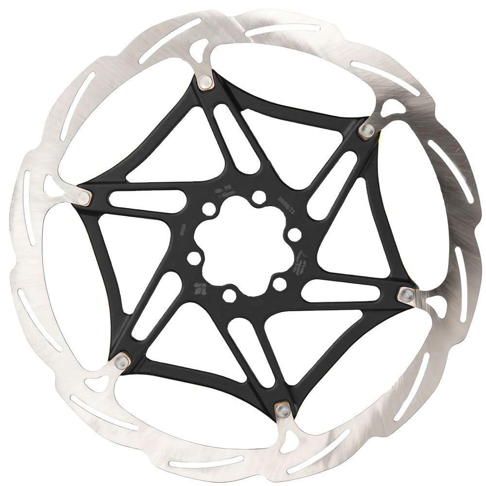 Formula 2-Piece 6-Bolt Disc Brake Rotor - 180mm - 6 Bolt - Standard - 1.8mm to 1.9mm - Black Internal - Image 1