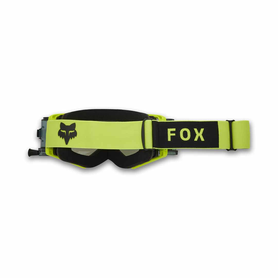 Fox Airspace Roll Off Goggles - One Size Fits Most - Flo Yellow - Clear Lens - Image 2