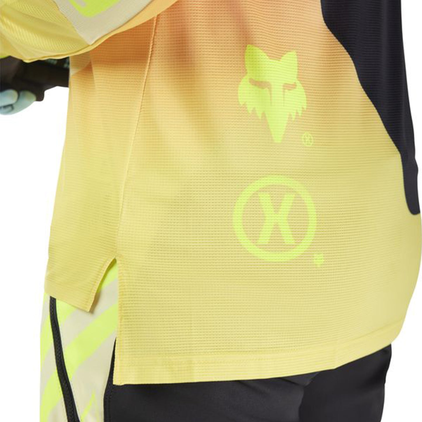 FOX Flexair Long Sleeve Jersey - S - Elevated Lemonade - Image 7