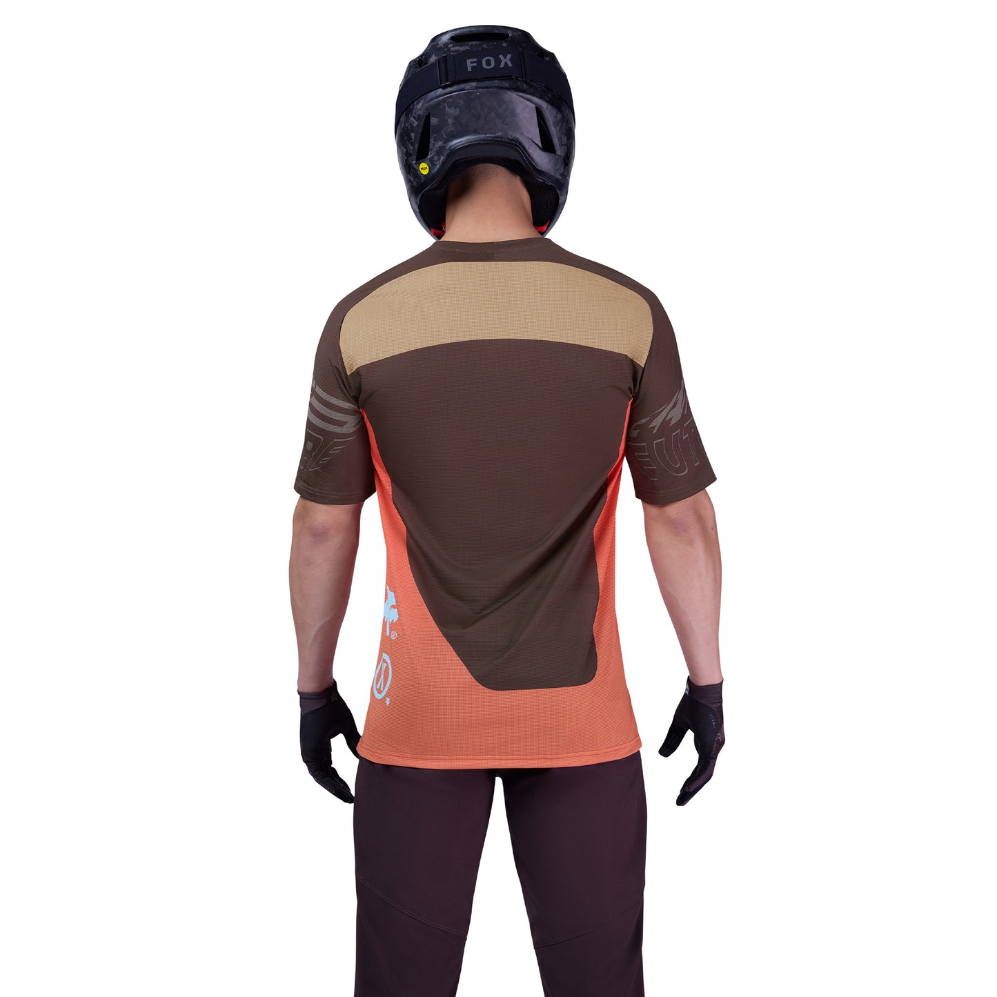 FOX Flexair Short Sleeve Elevated Jersey - S - Cocoa - Image 4