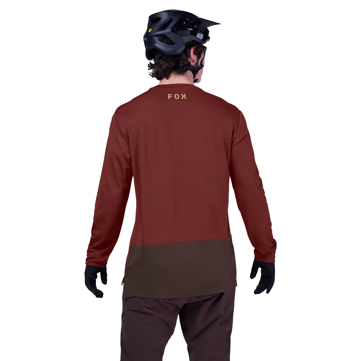 Fox Ranger Long Sleeve Jersey Fox Head - L - Rust - Image 4