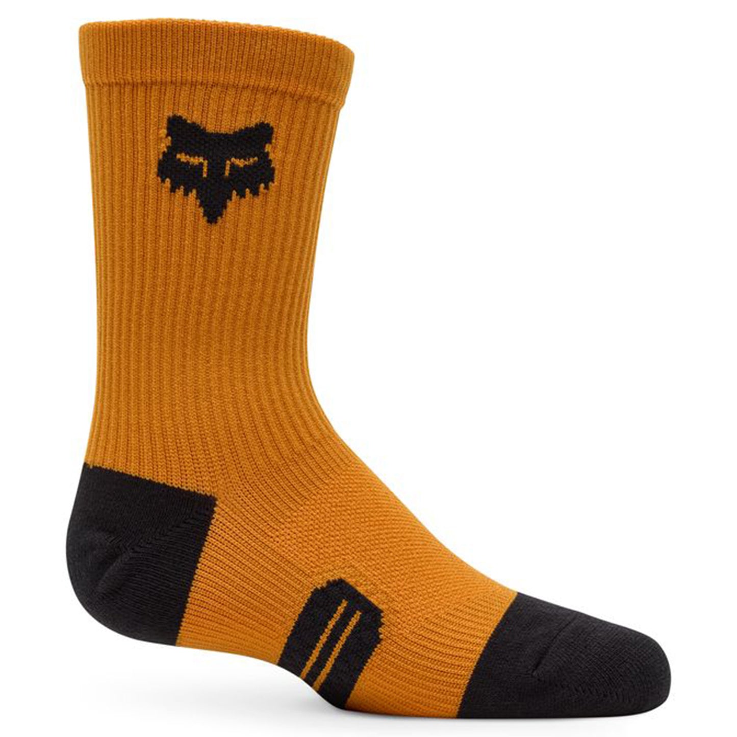 Fox Youth 6" Ranger Crew Socks - L - Caramel - Image 2