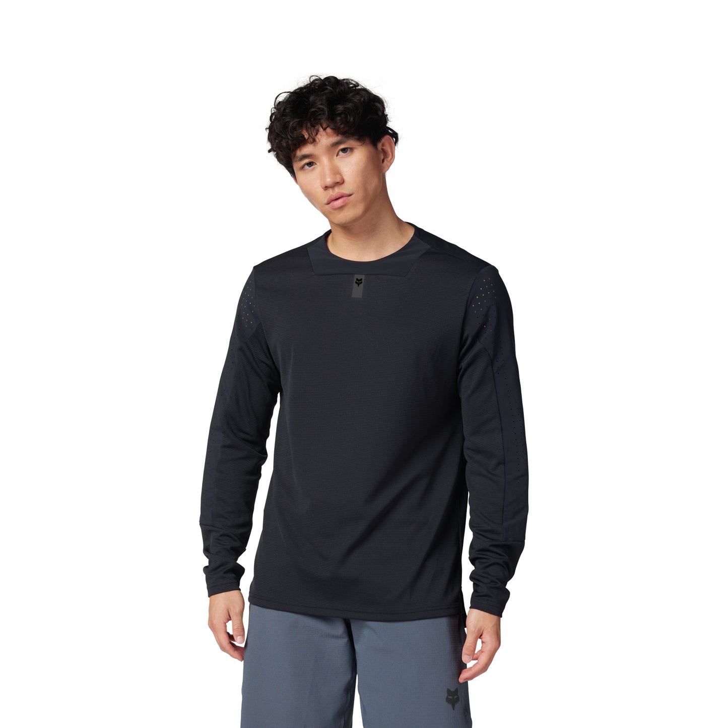 Fox Defend Long Sleeve Jersey - L - Black - Image 3
