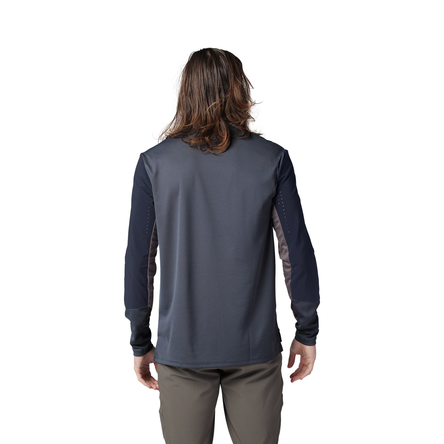 Fox Defend Long Sleeve Jersey - L - Graphite - Image 4