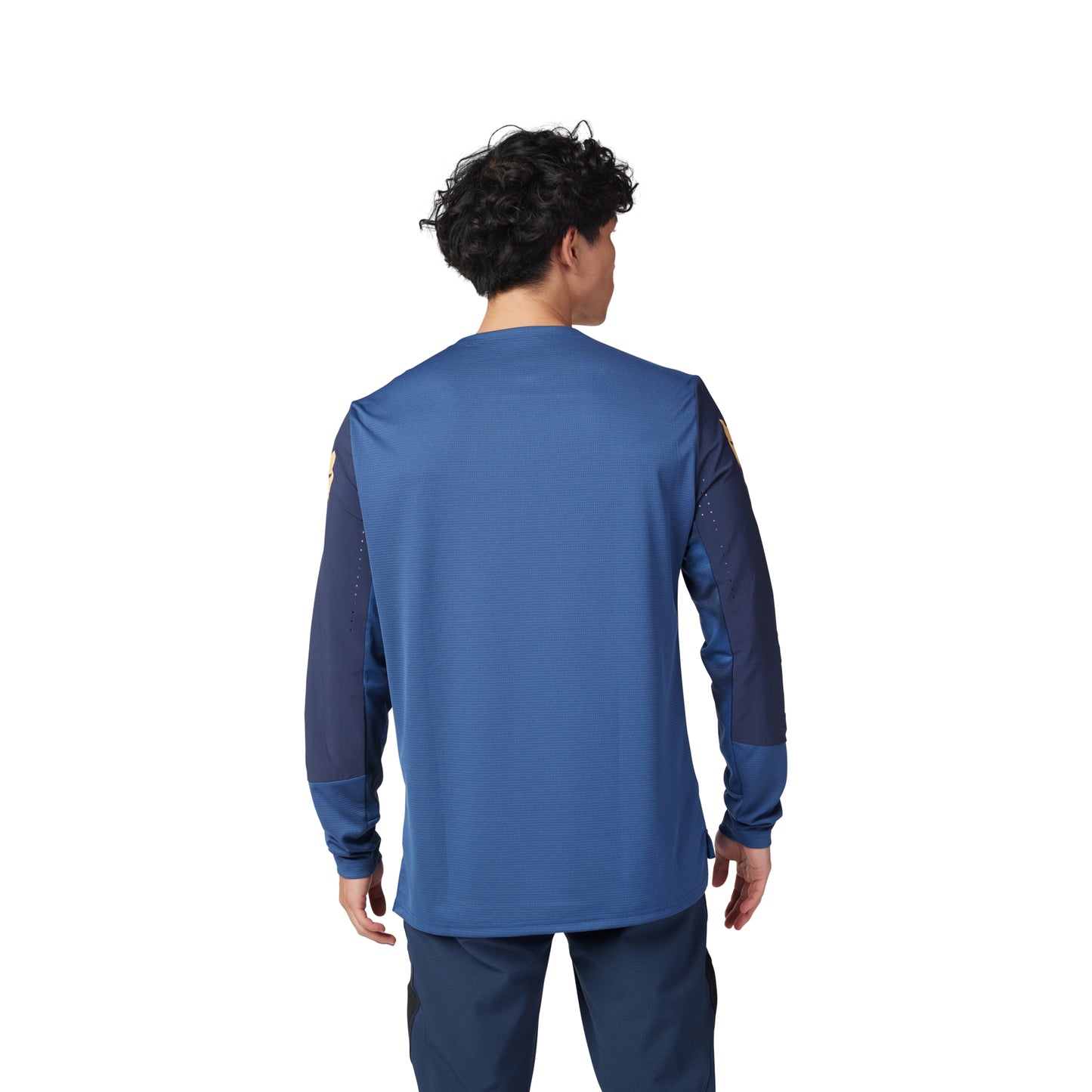 Fox Defend Race Long Sleeve Jersey - L - Indigo - Image 4