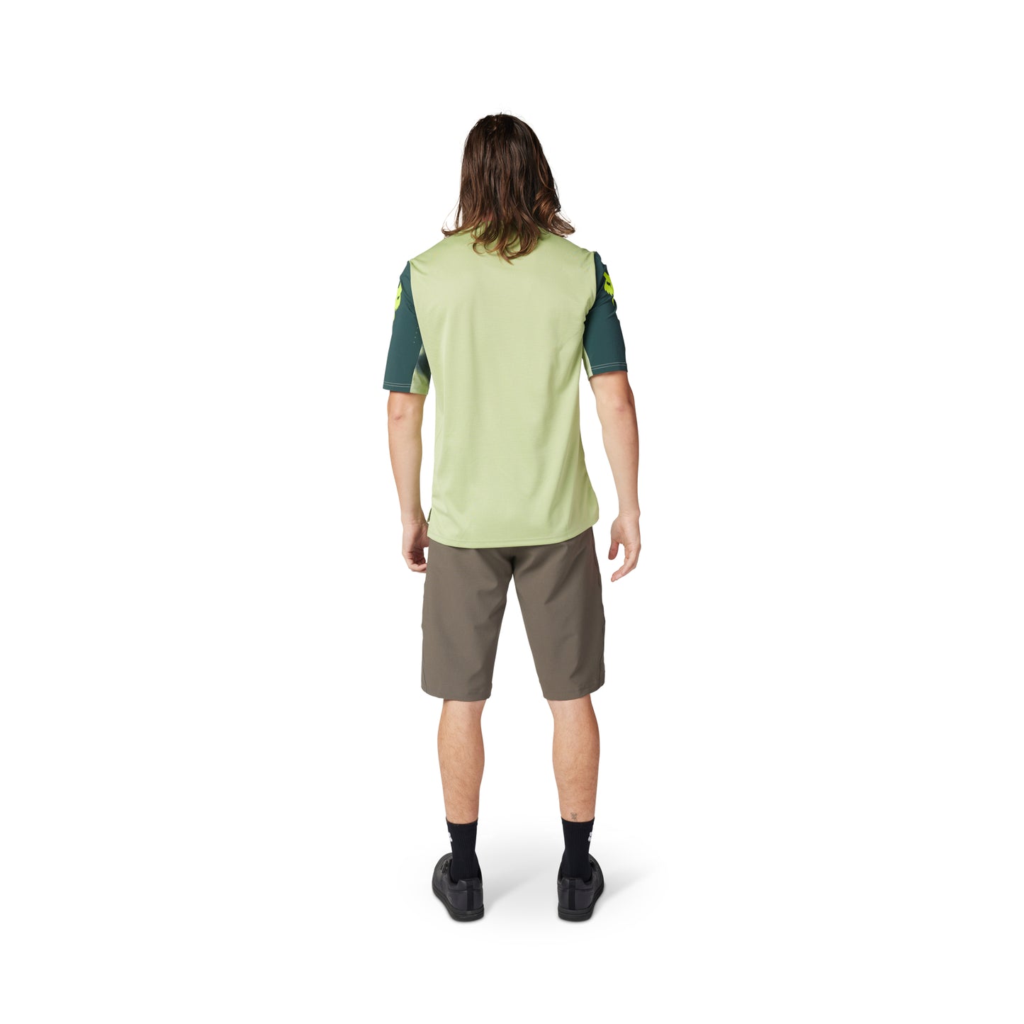 Fox Defend Race Short Sleeve Jersey - L - Pale Green - Image 4
