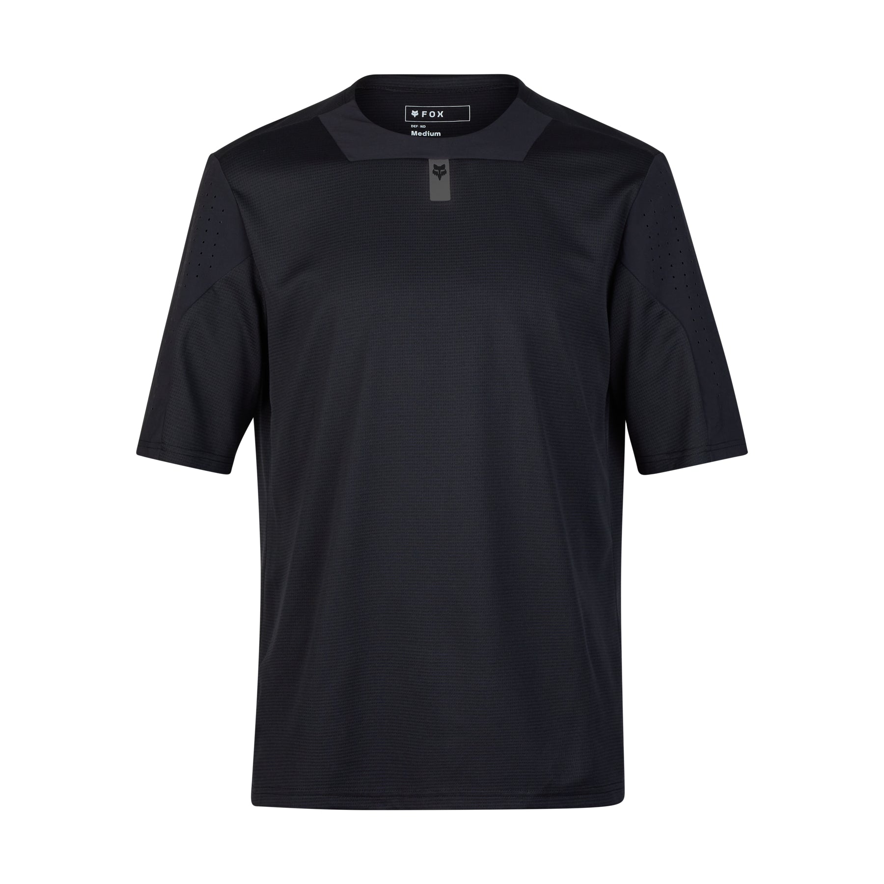 Fox Defend Short Sleeve Jersey - L - Black | MTB Direct