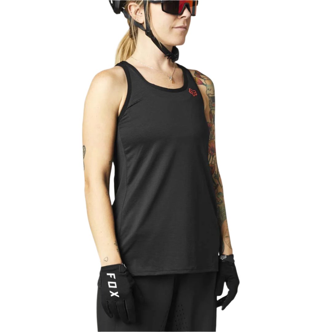 Fox Flexair Women's Tank Jersey - Women's XS - Black - Image 1