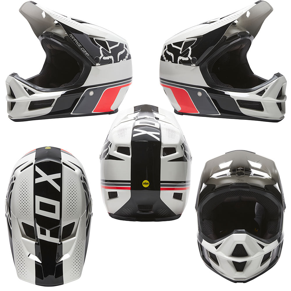 Fox Rampage Comp Helmet - S - Light Grey - Image 2