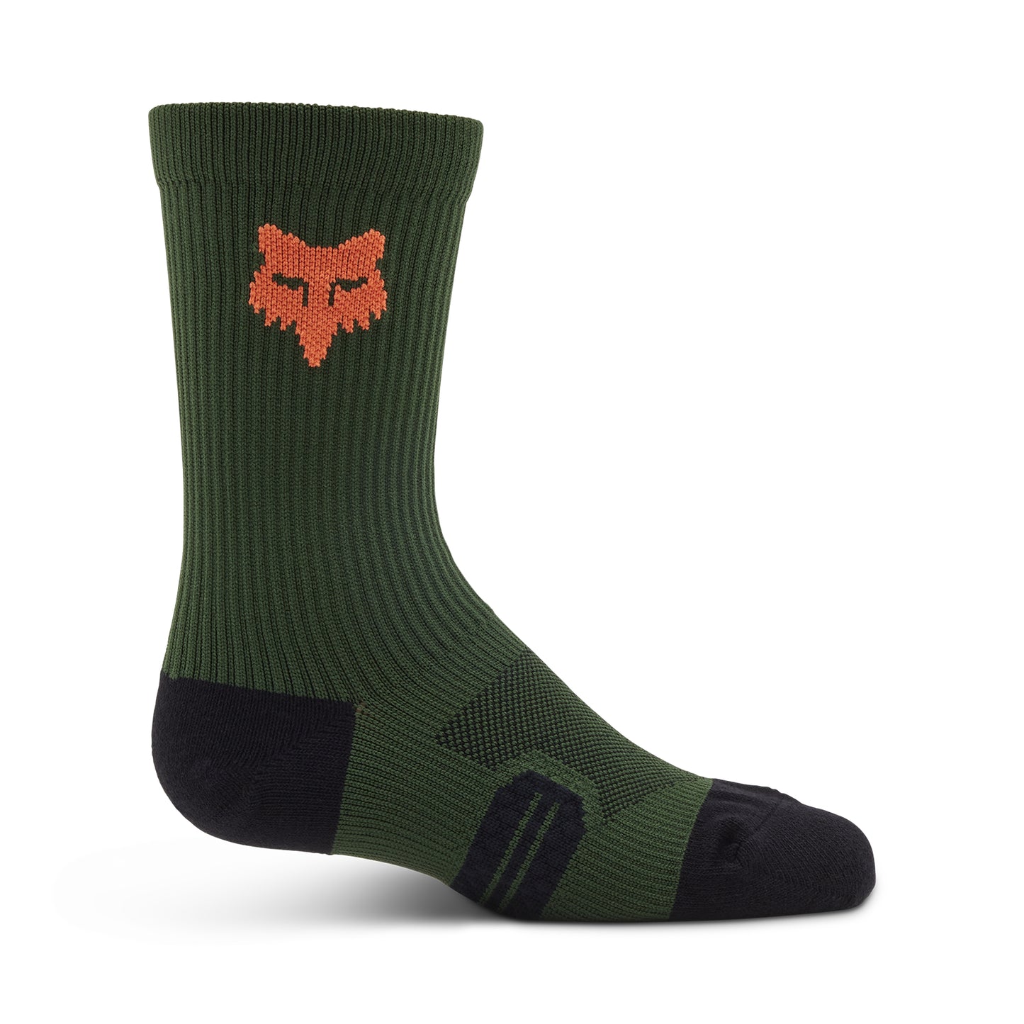 Fox Ranger 6 Inch Youth Socks - Youth S - Dark Sage - Image 1