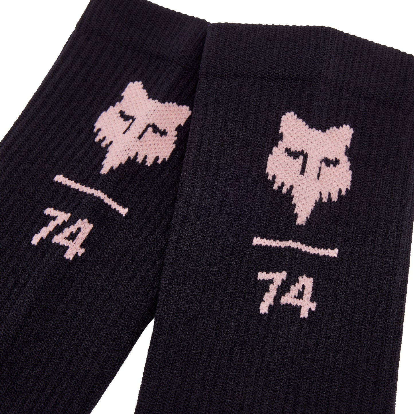 Fox Ranger 8 Inch Socks - XS-S - Fox 74 - Black - Pink - Image 2
