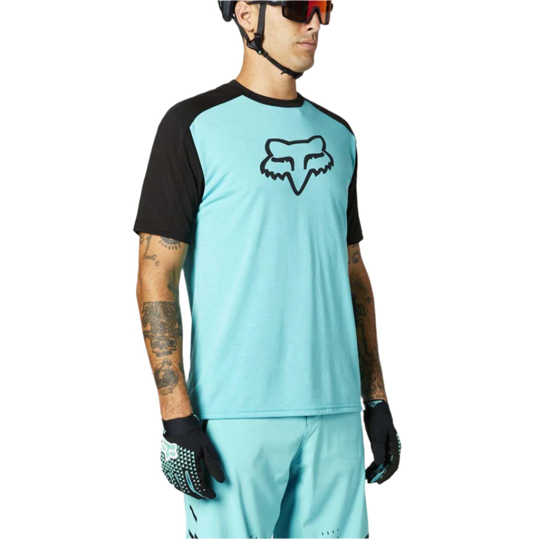 Fox Ranger Dri-Release Short Sleeve Jersey - S - Park - Teal - Image 1