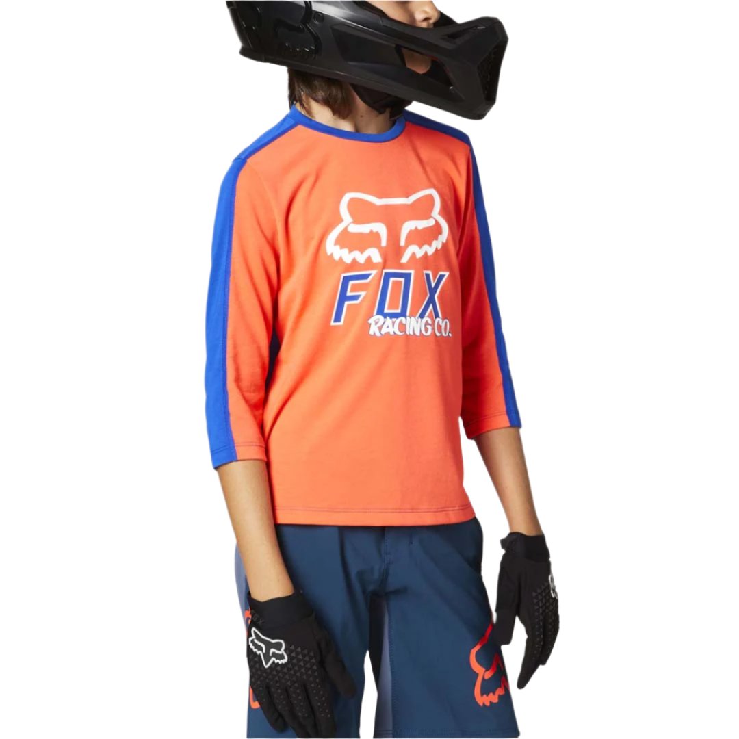 Fox Ranger Dri-Release Youth 3-4 Sleeve Jersey - Youth XL - Atomic Punch - 2021 - Image 1