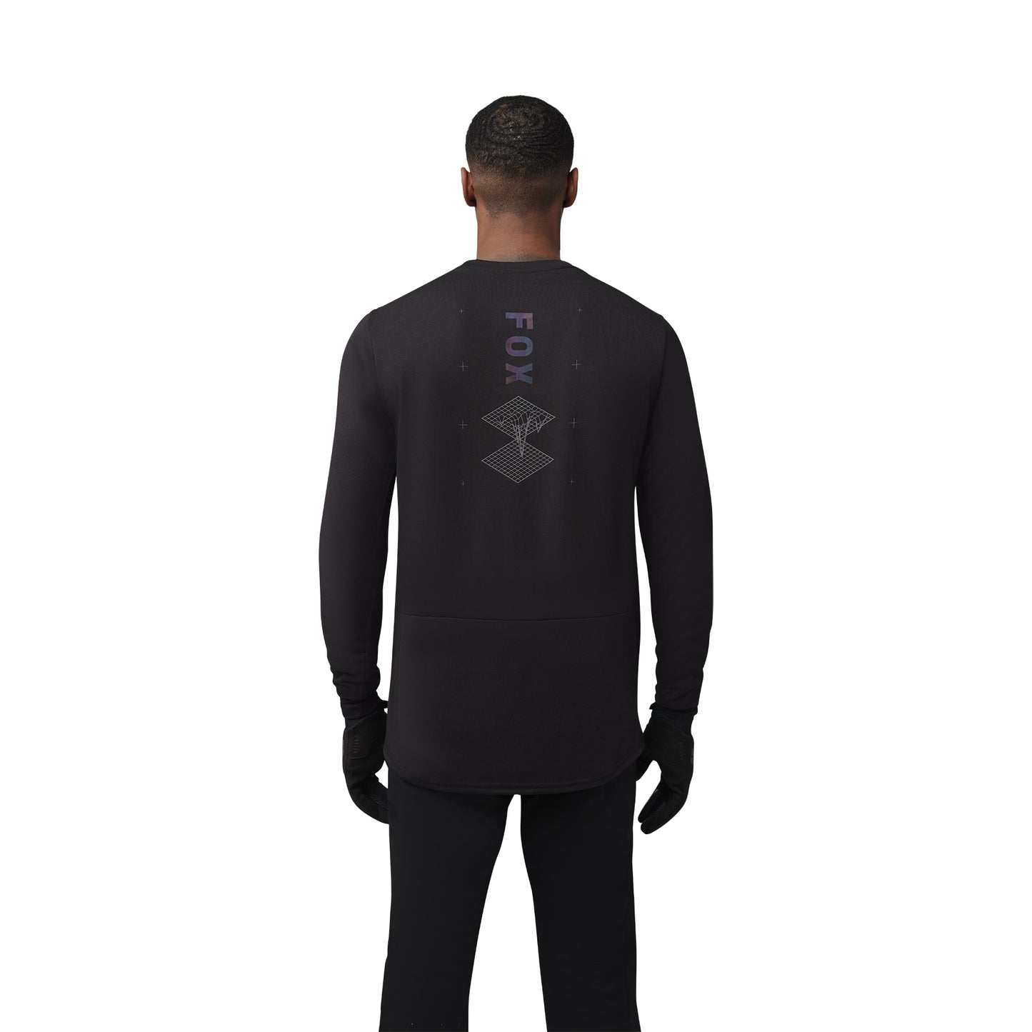 Fox Ranger Lunar DR MD Long Sleeve Jersey - L - Black - Image 4