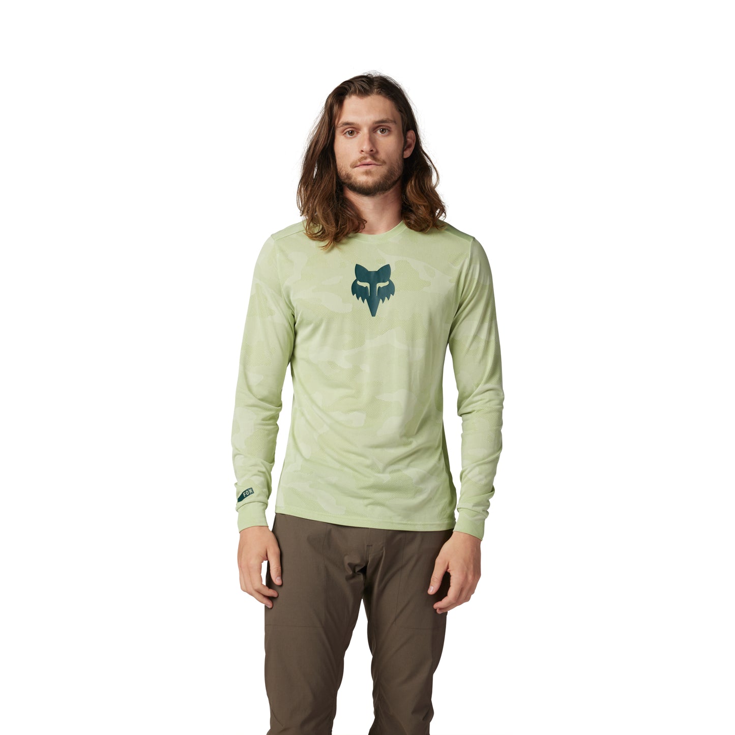 Fox Ranger Tru Dri Long Sleeve Jersey - L - Cactus - Image 3