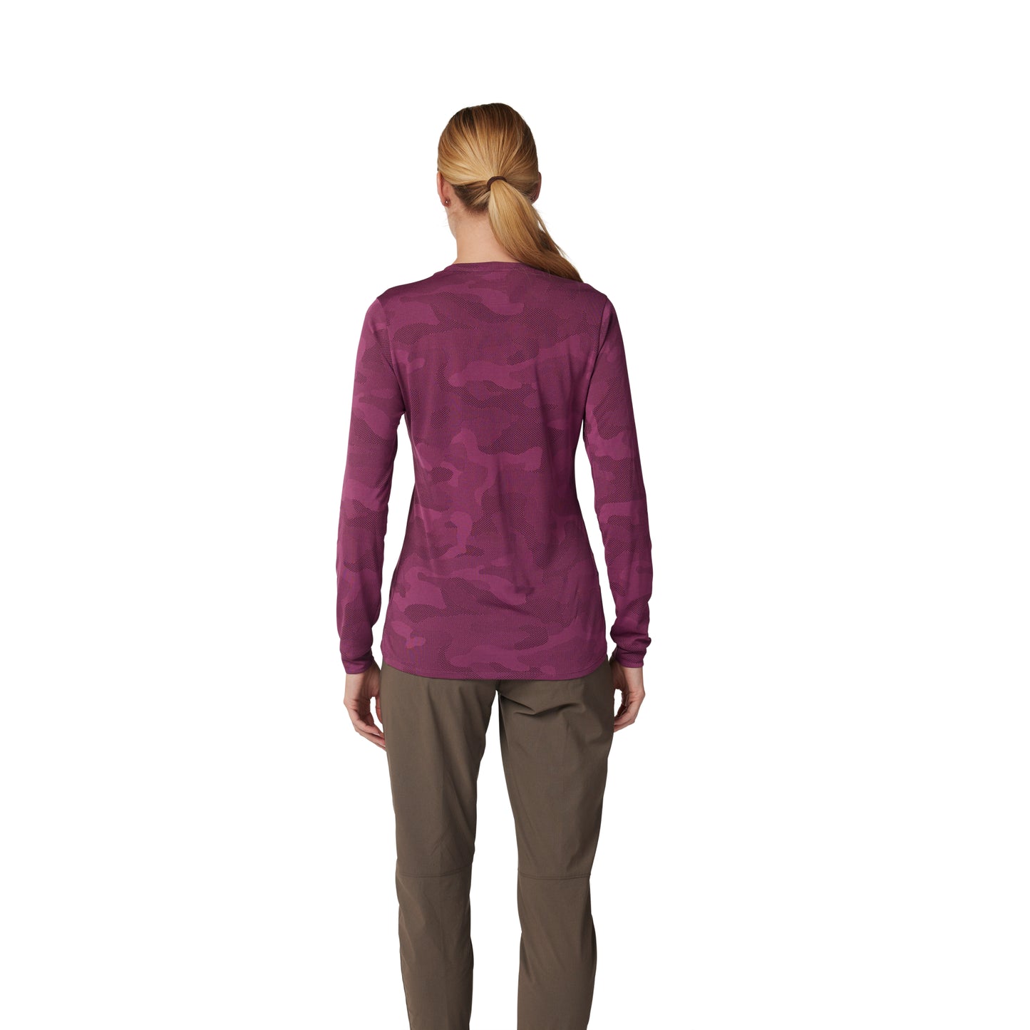 Fox Ranger Tru Dri Women's Long Sleeve Jersey - Women's M - Sangria - Image 4