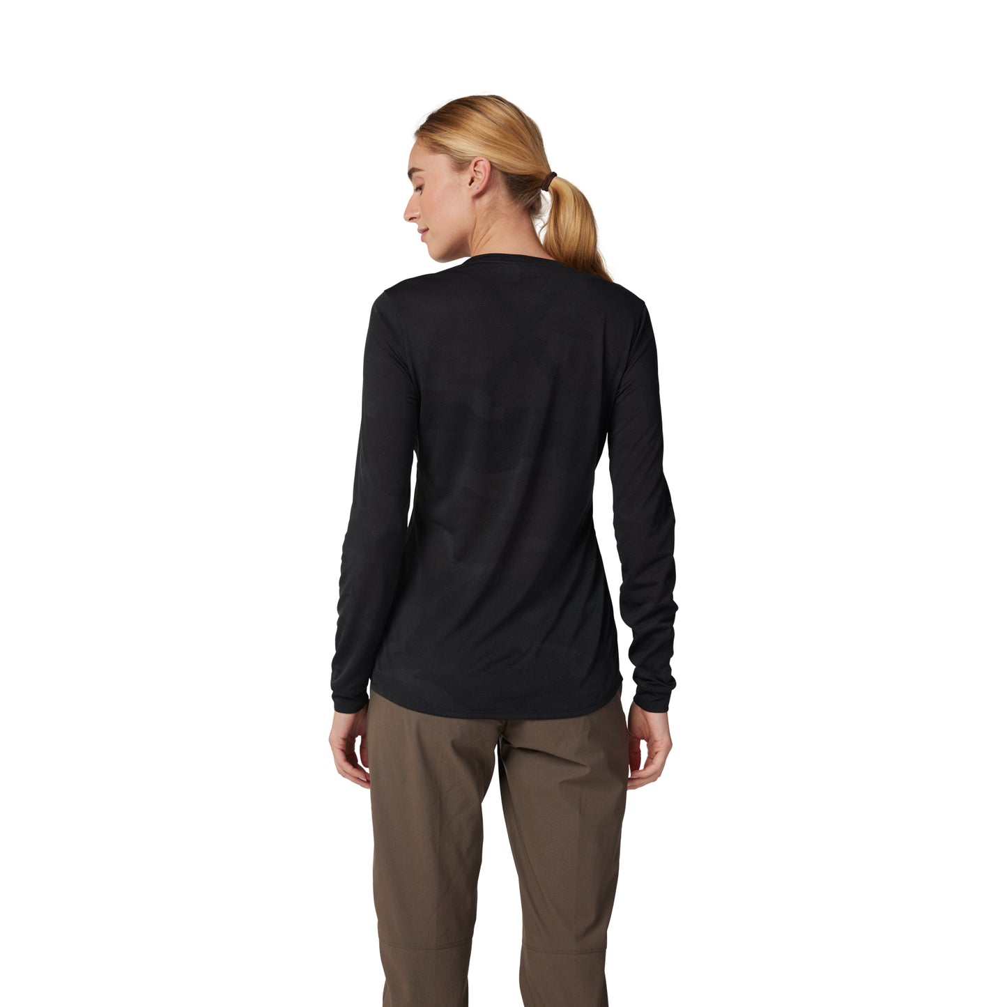 Fox Ranger Tru-Dri Women's Long Sleeve Jersey - Women's XS - Black - Image 2